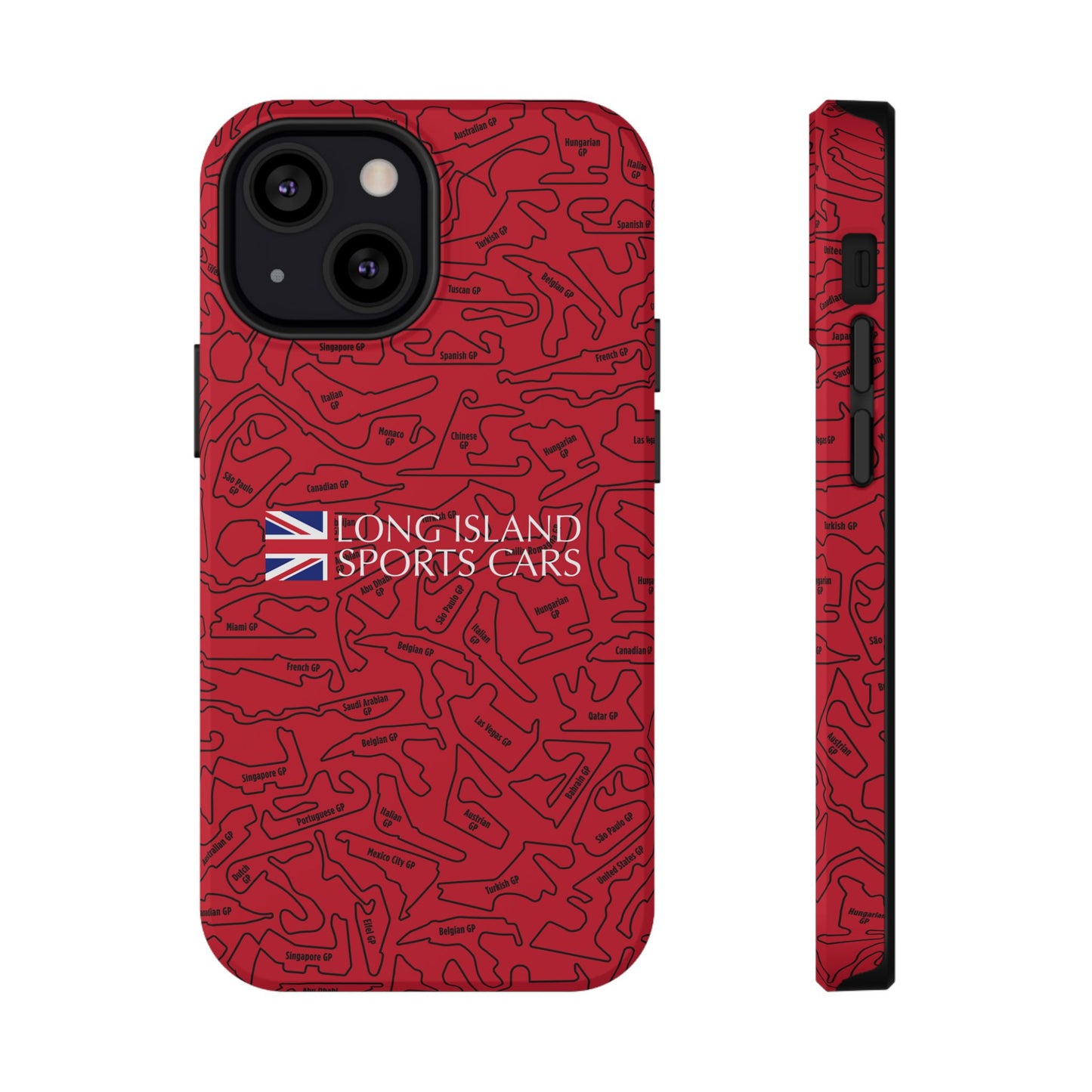 Long Island Sports Cars F1 race Track Inspired Impact-Resistant Phone Case