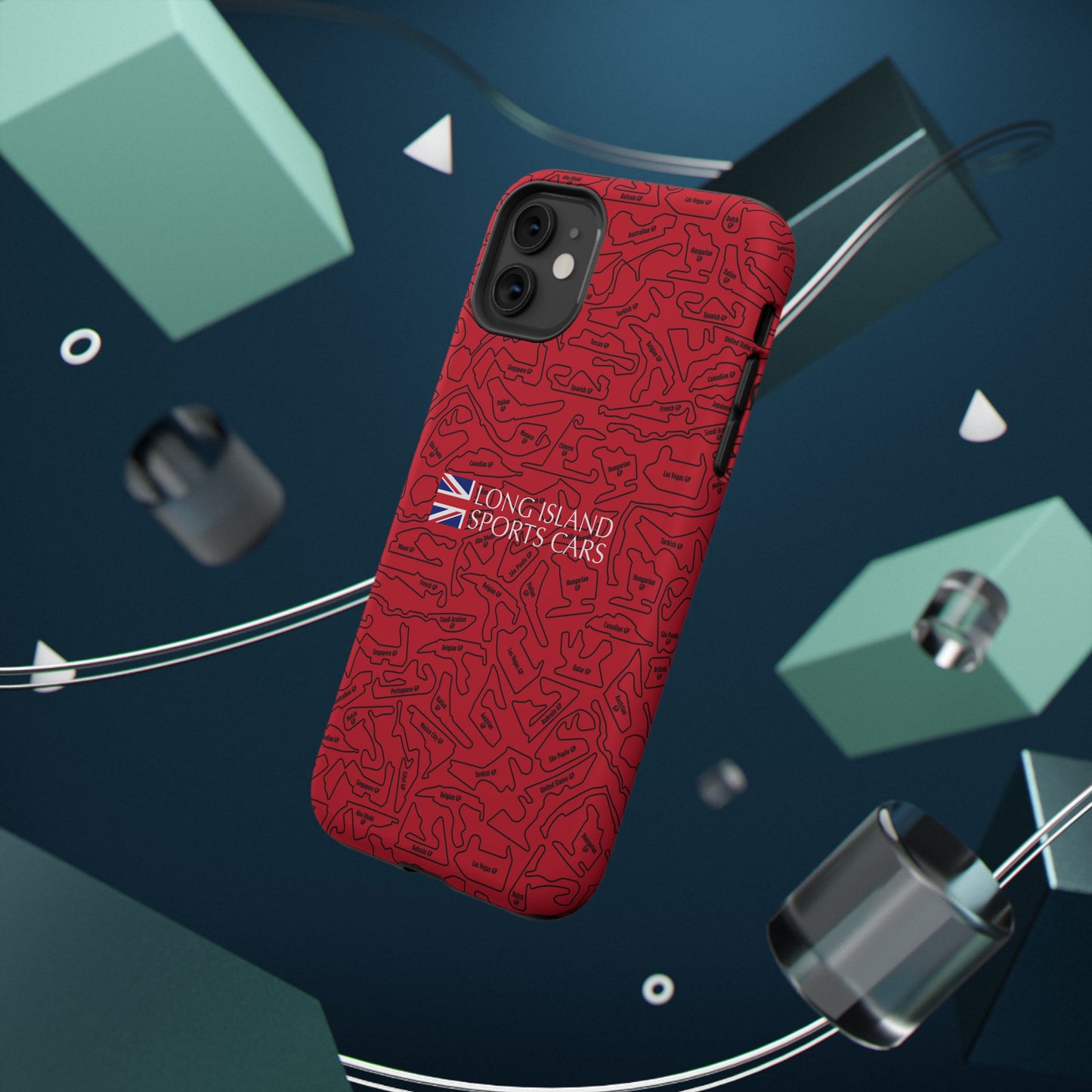 Long Island Sports Cars F1 race Track Inspired Impact-Resistant Phone Case
