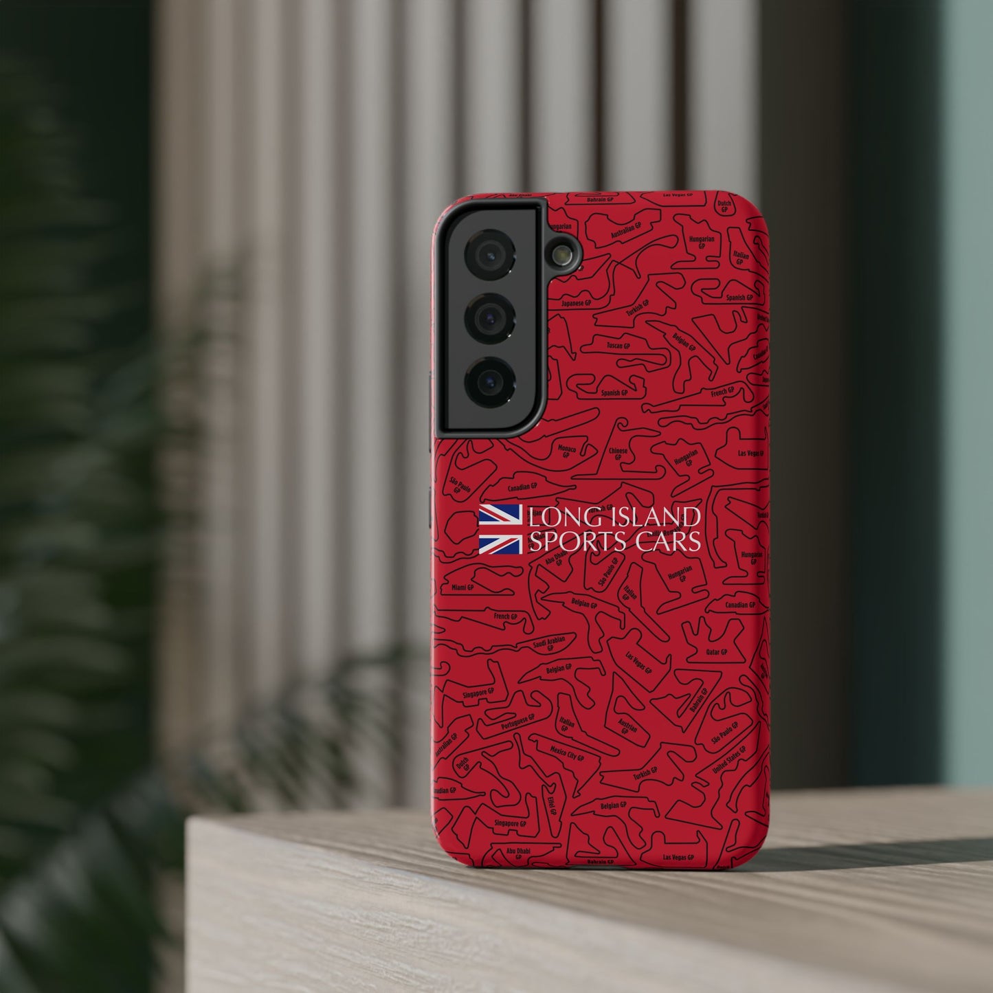 Long Island Sports Cars F1 race Track Inspired Impact-Resistant Phone Case