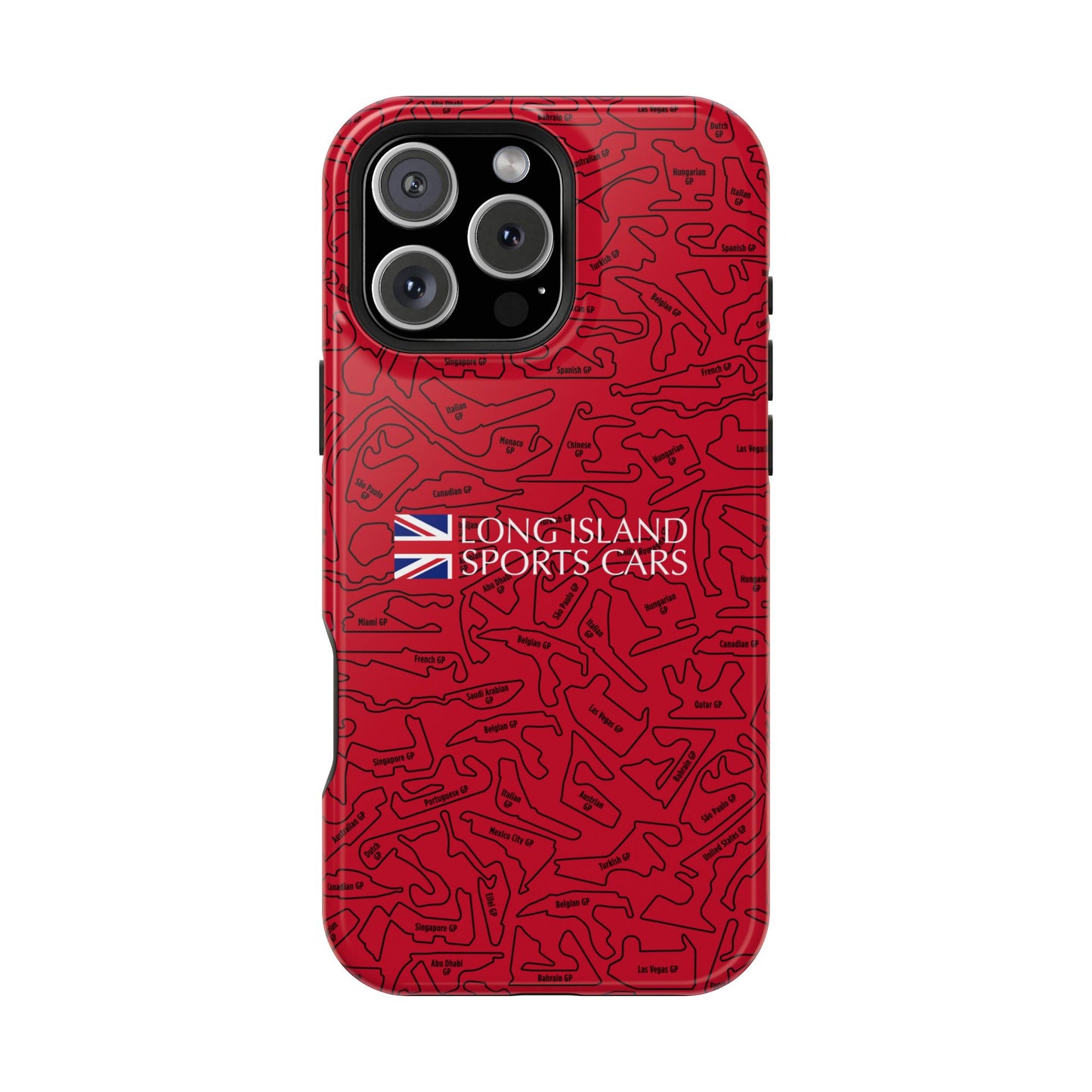 Long Island Sports Cars F1 race Track Inspired Impact-Resistant Phone Case