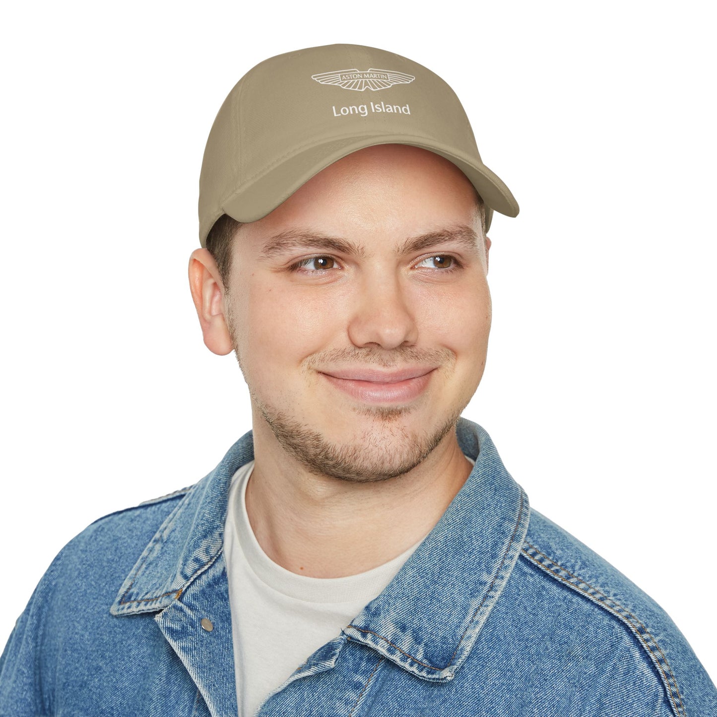 Aston Martin Long Island Stylish Low Profile Baseball Cap / Khaki
