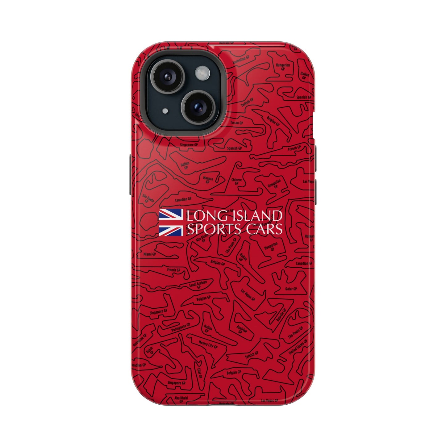 Long Island Sports Cars F1 race Track Inspired Impact-Resistant Phone Case