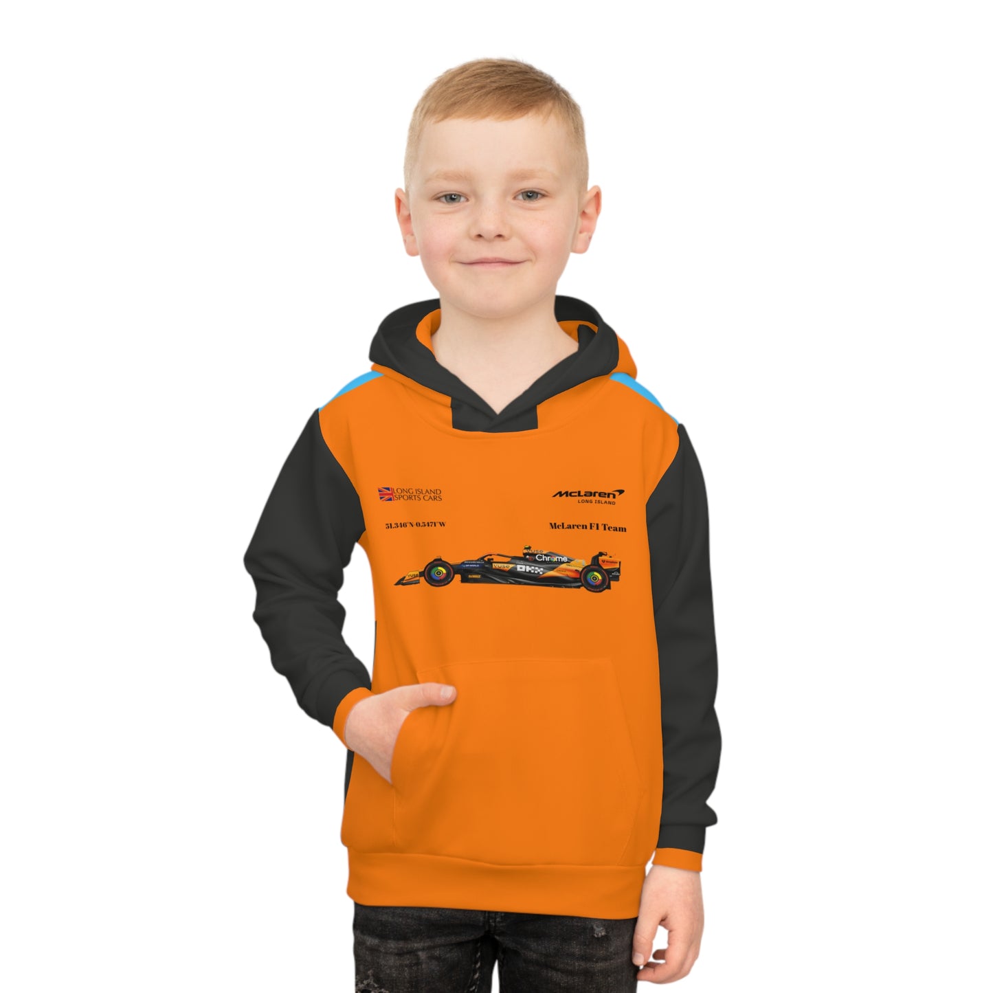 McLaren Long Island F1 Lando Norris inspired Children's Hoodie - Comfort and Style for Kids
