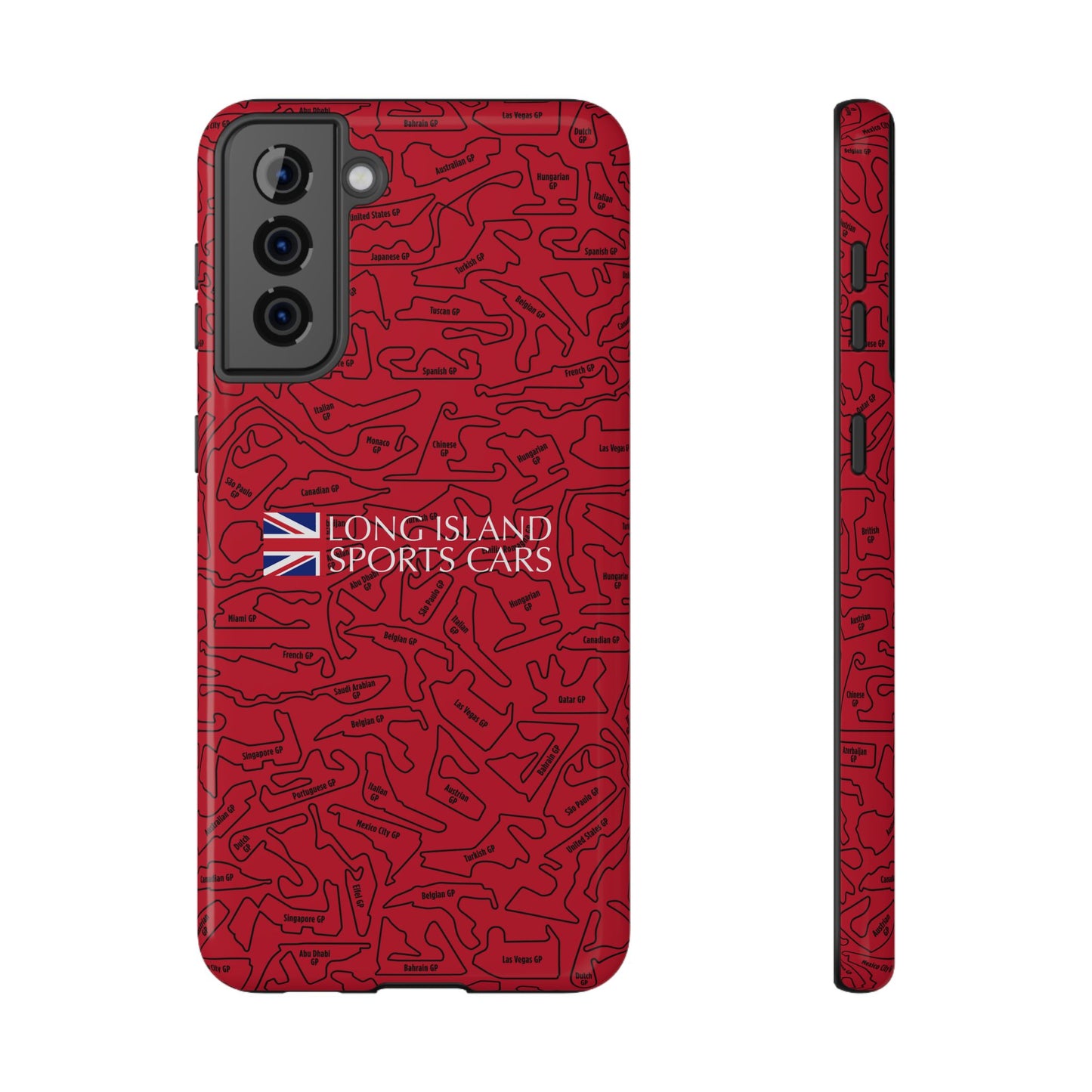 Long Island Sports Cars F1 race Track Inspired Impact-Resistant Phone Case