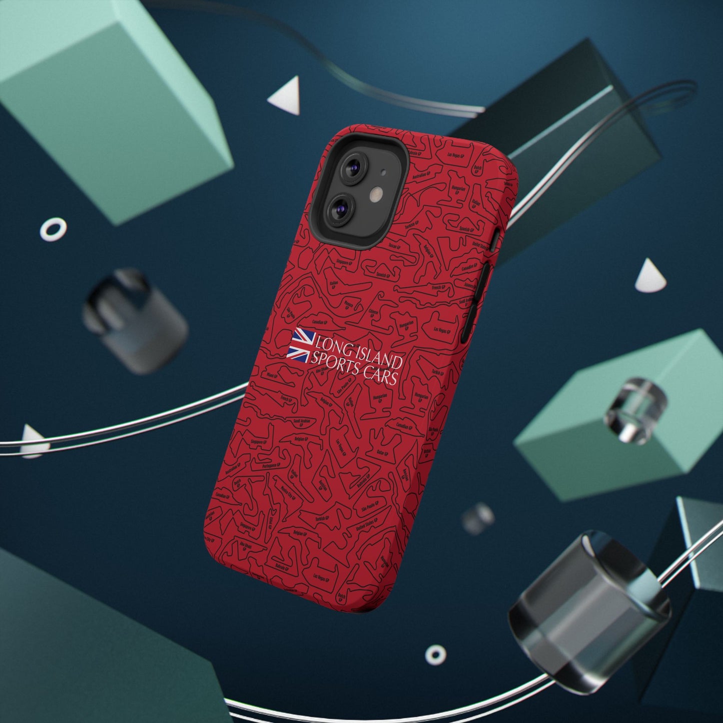Long Island Sports Cars F1 race Track Inspired Impact-Resistant Phone Case