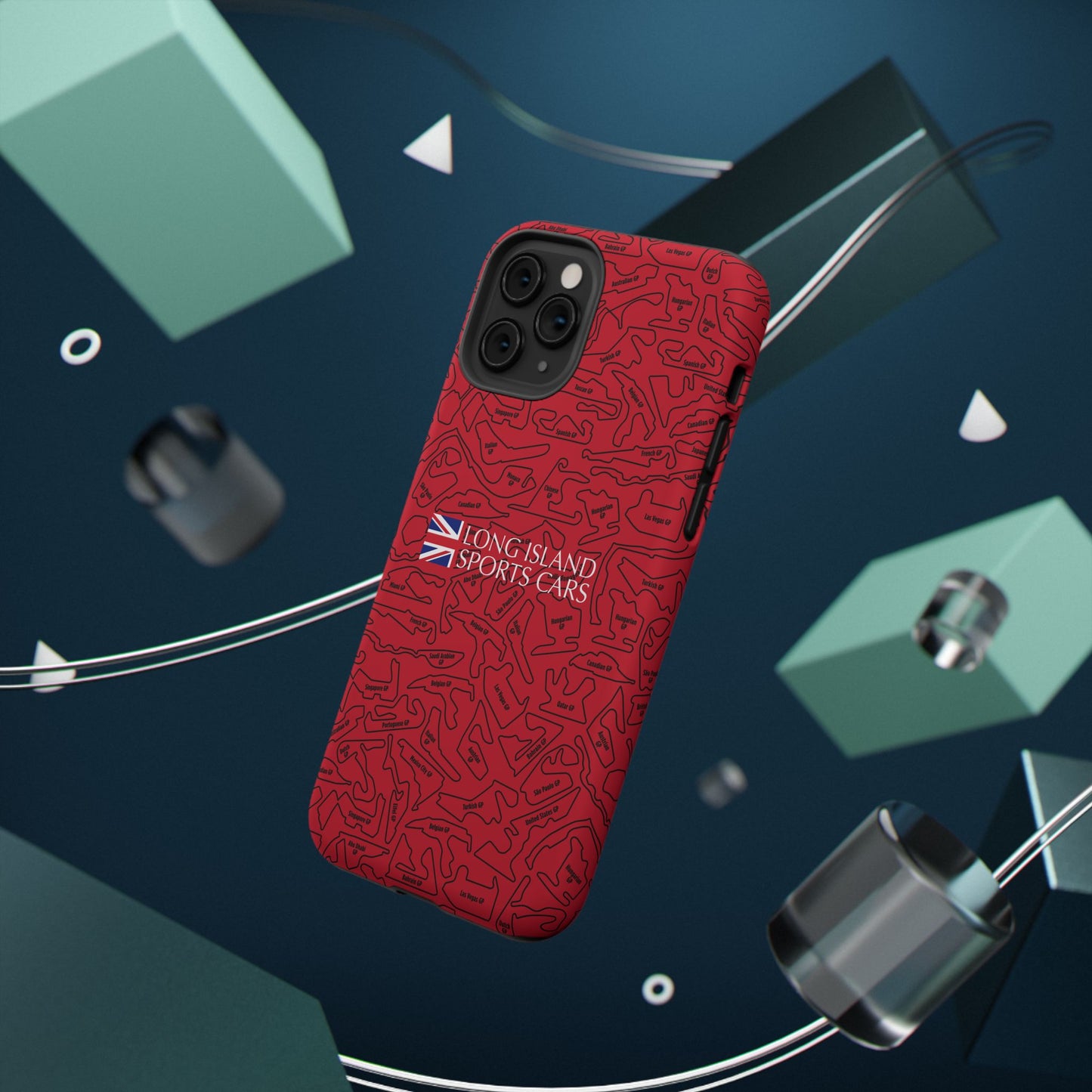 Long Island Sports Cars F1 race Track Inspired Impact-Resistant Phone Case