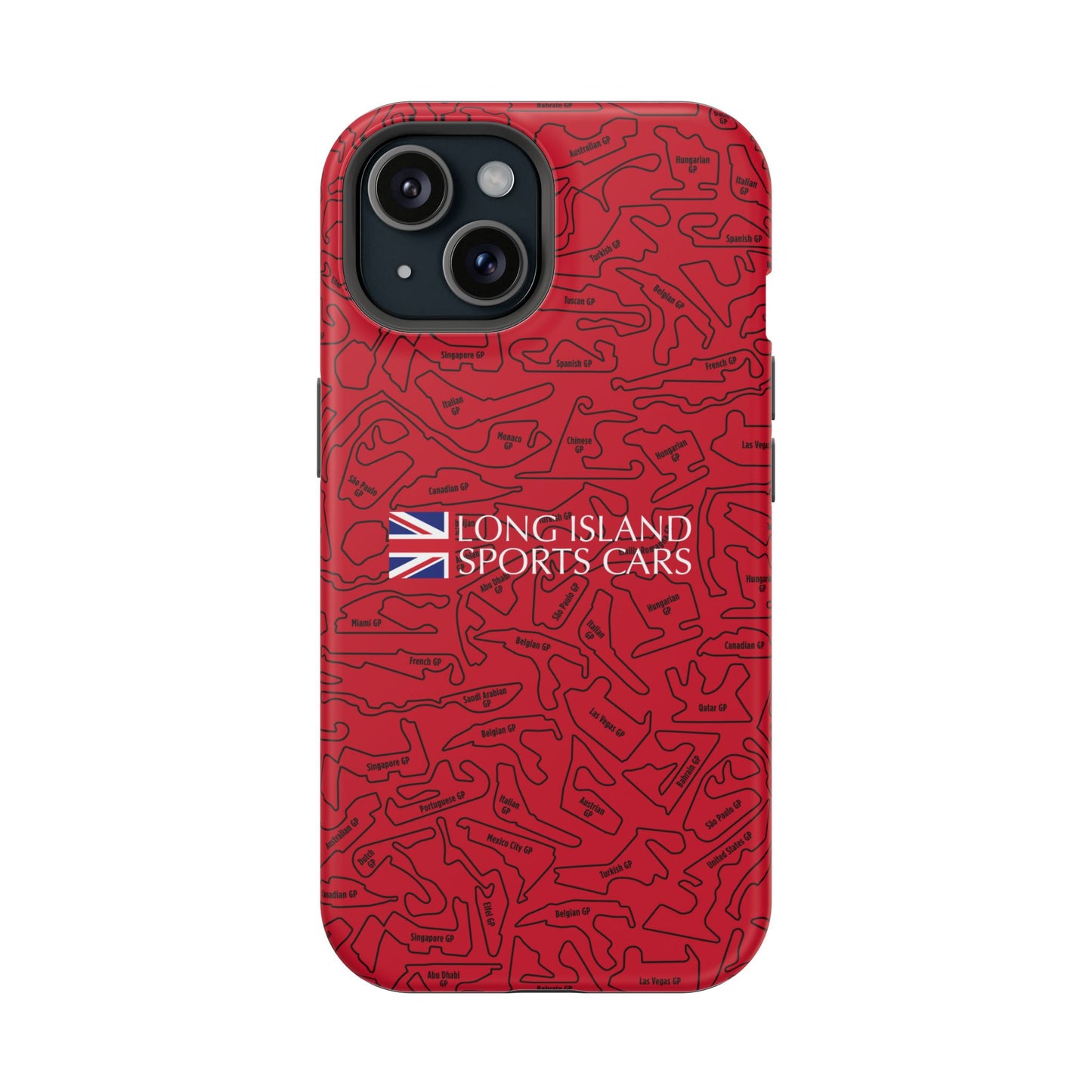 Long Island Sports Cars F1 race Track Inspired Impact-Resistant Phone Case