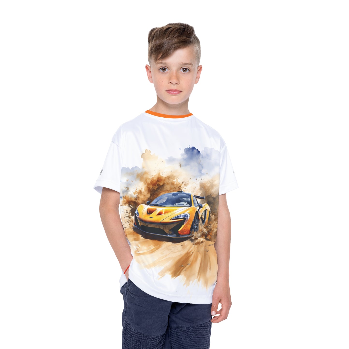Kids Sports Jersey - McLaren P1 Design for Young Speed Enthusiasts