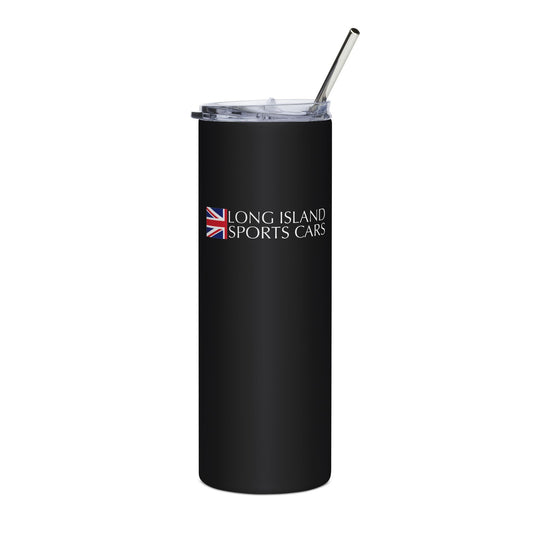Long Island Sports Cars B Skinny Tumbler with Straw 20oz - Sleek Travel Mug for Car Enthusiasts