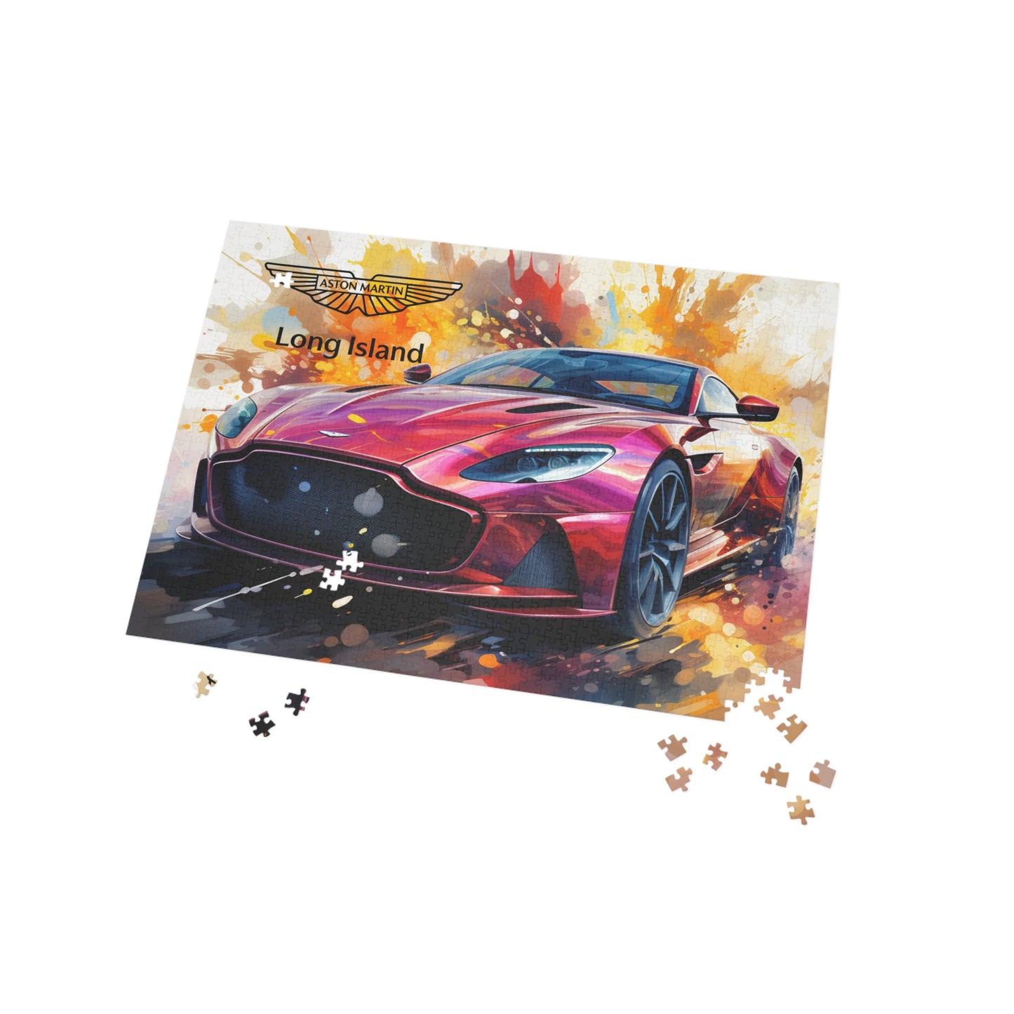 Aston Martin Long Island DBS superleggera Inspired Puzzle - 96, 252, 500, 1000-Piece Options - Perfect Gift for Car Lovers & Puzzle Enthusiasts