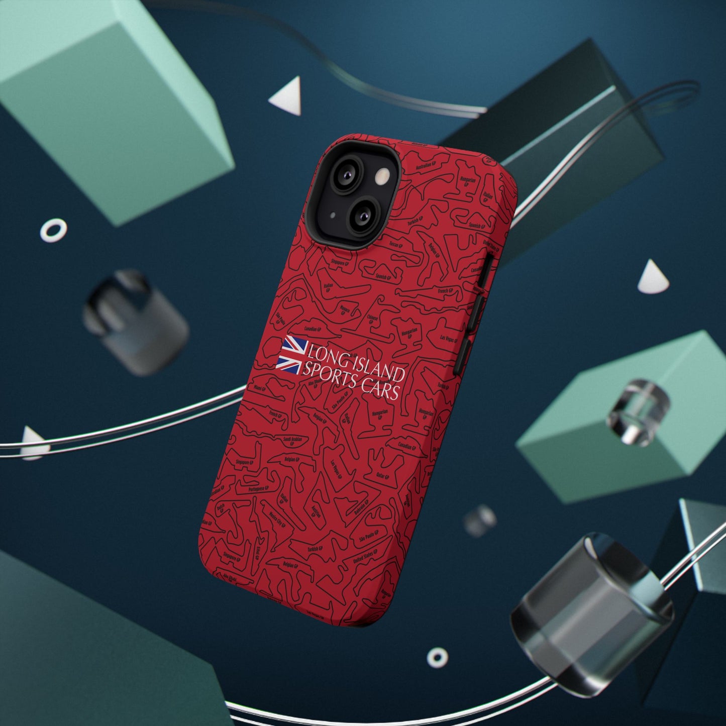 Long Island Sports Cars F1 race Track Inspired Impact-Resistant Phone Case