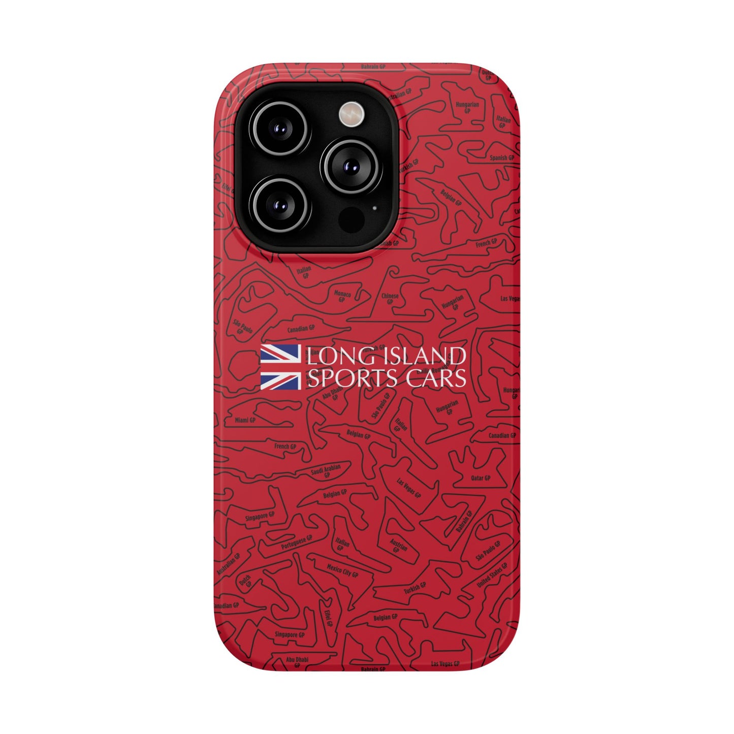 Long Island Sports Cars F1 race Track Inspired Impact-Resistant Phone Case