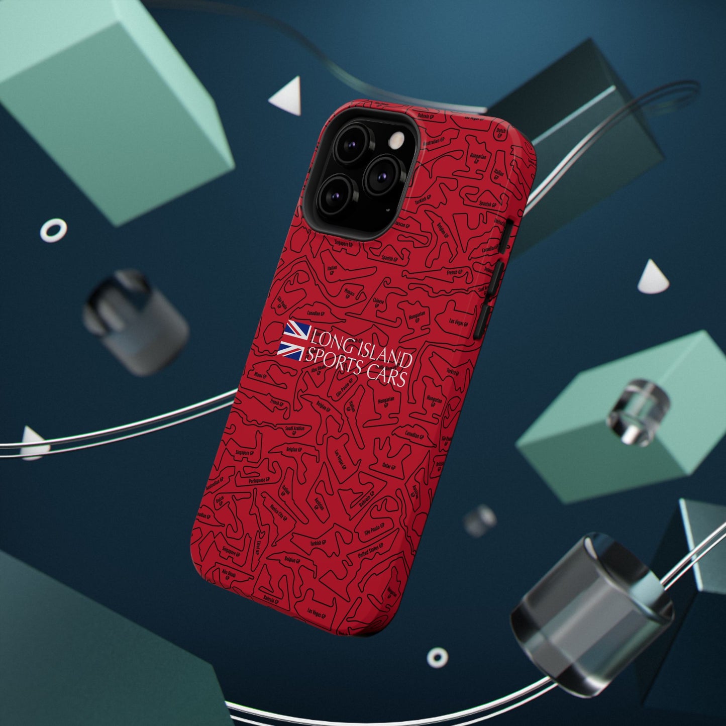 Long Island Sports Cars F1 race Track Inspired Impact-Resistant Phone Case