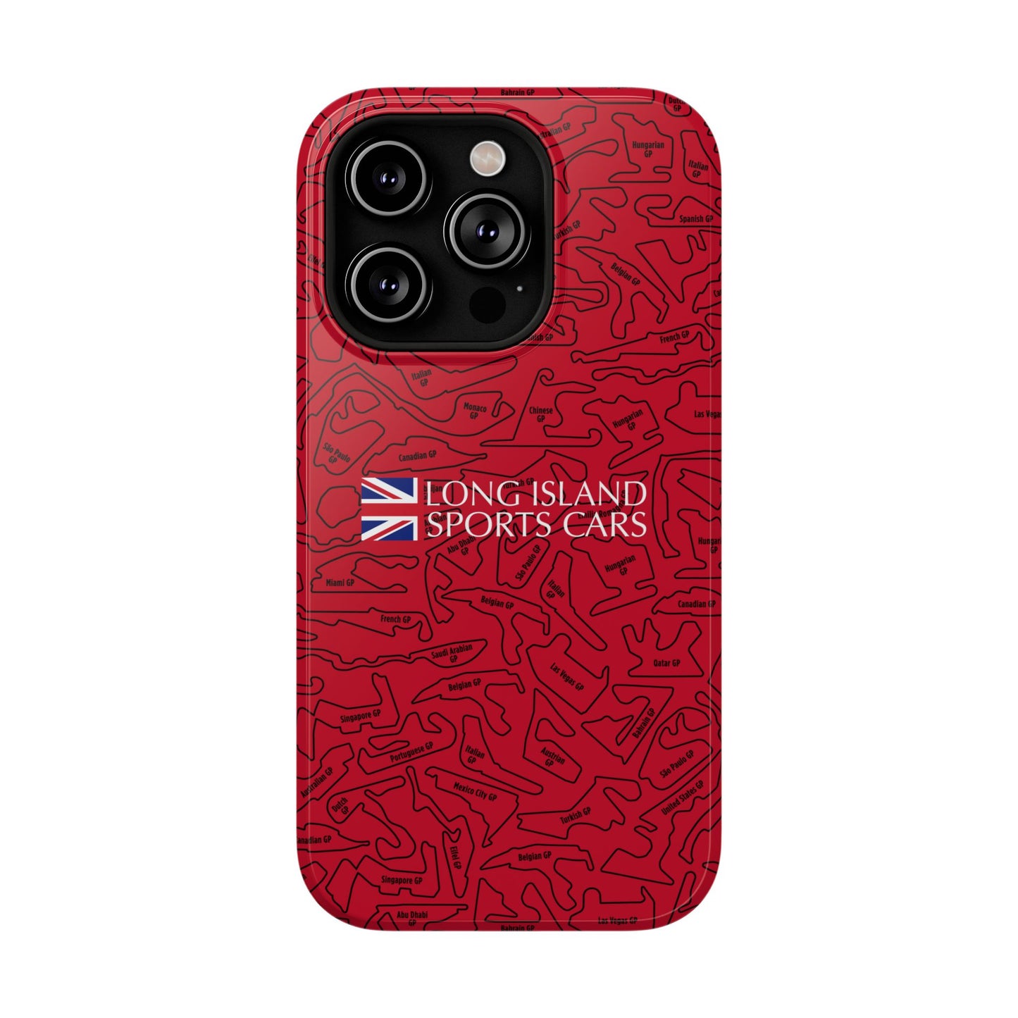 Long Island Sports Cars F1 race Track Inspired Impact-Resistant Phone Case