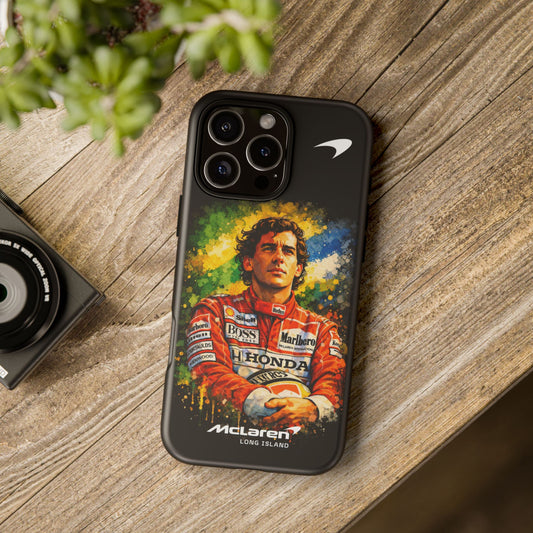 McLaren Long Island "Always Senna" Ayrton Senna Inspired Impact-Resistant Phone Case | Durable Protection for Car Enthusiasts
