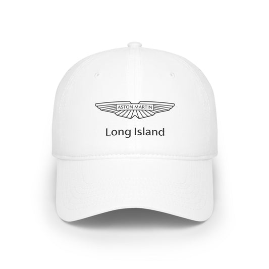 Aston Martin Long Island Stylish Low Profile Baseball Cap / White