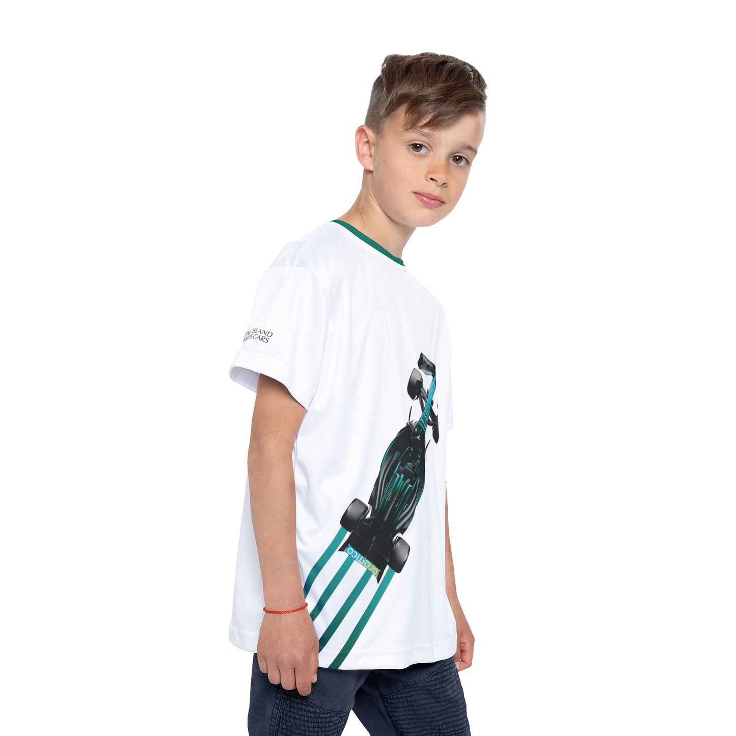 Kids Sports Jersey - Lance Stroll Formula 1 inspired Design for Young Speed Enthusiasts