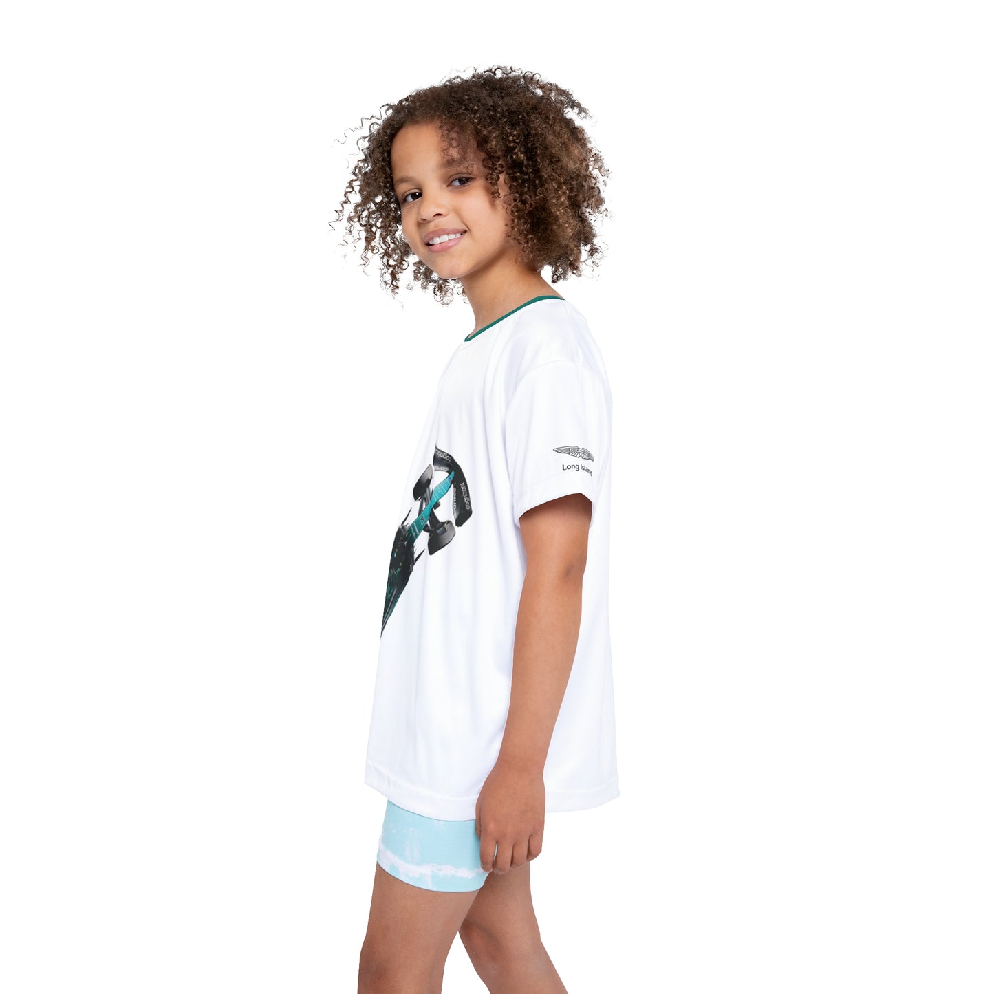 Kids Sports Jersey - Lance Stroll Formula 1 inspired Design for Young Speed Enthusiasts