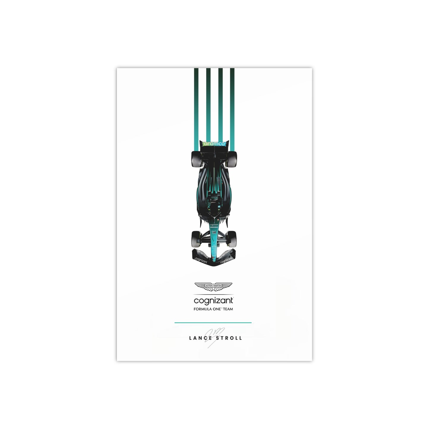Aston Martin F1 inspired Satin Poster Lance Stroll Home Decor for F1 Fans