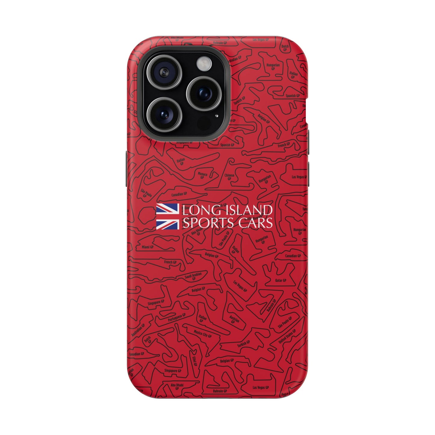 Long Island Sports Cars F1 race Track Inspired Impact-Resistant Phone Case