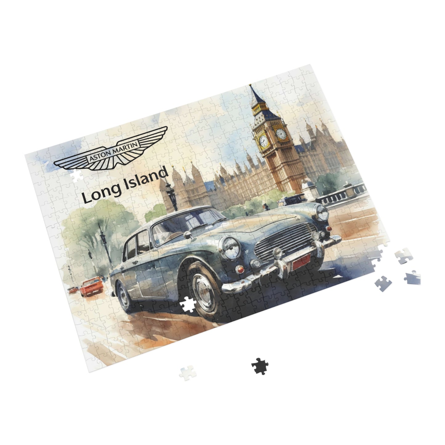 Aston Martin Long Island DB2 Inspired Puzzle - 96, 252, 500, 1000-Piece Options - Perfect Gift for Car Lovers & Puzzle Enthusiasts