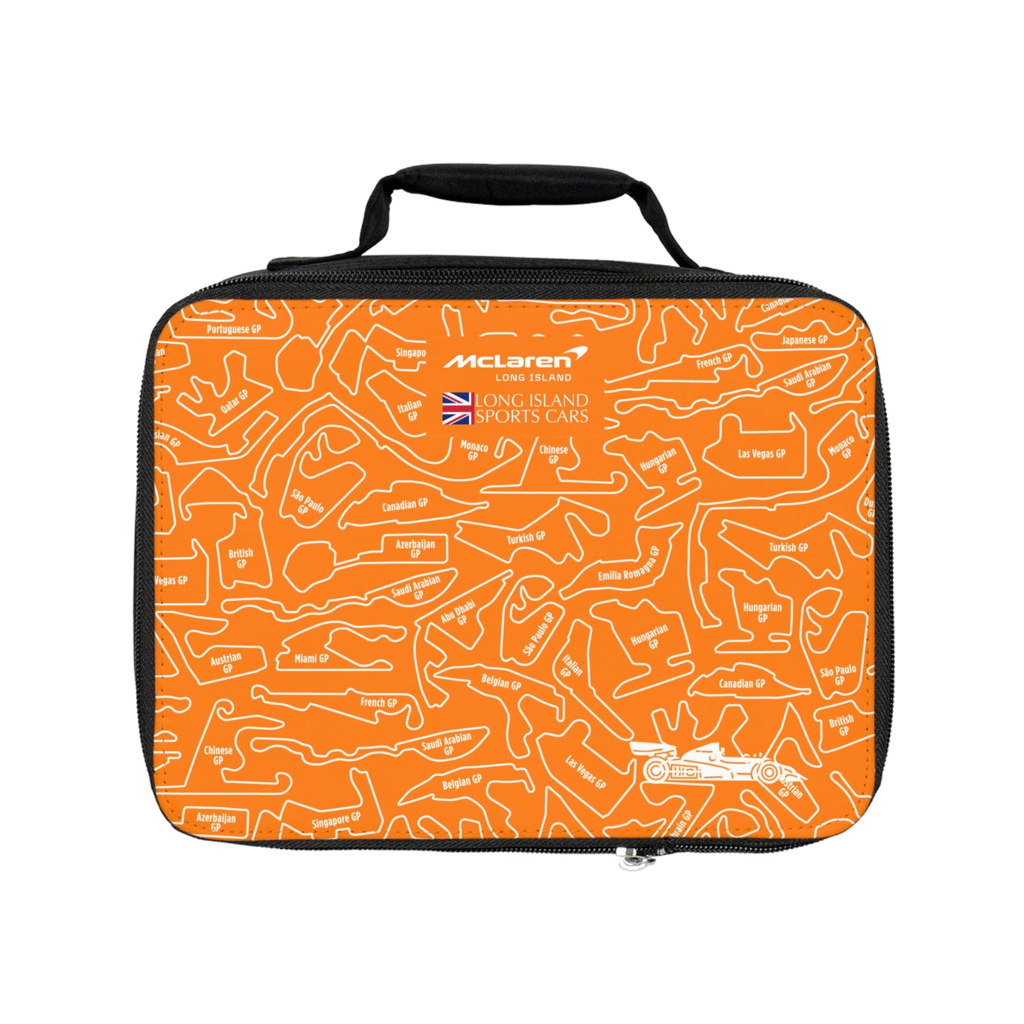 McLaren F1 Racetrack Lunch Bag - Stylish Insulated Tote for Cars Enthusiasts