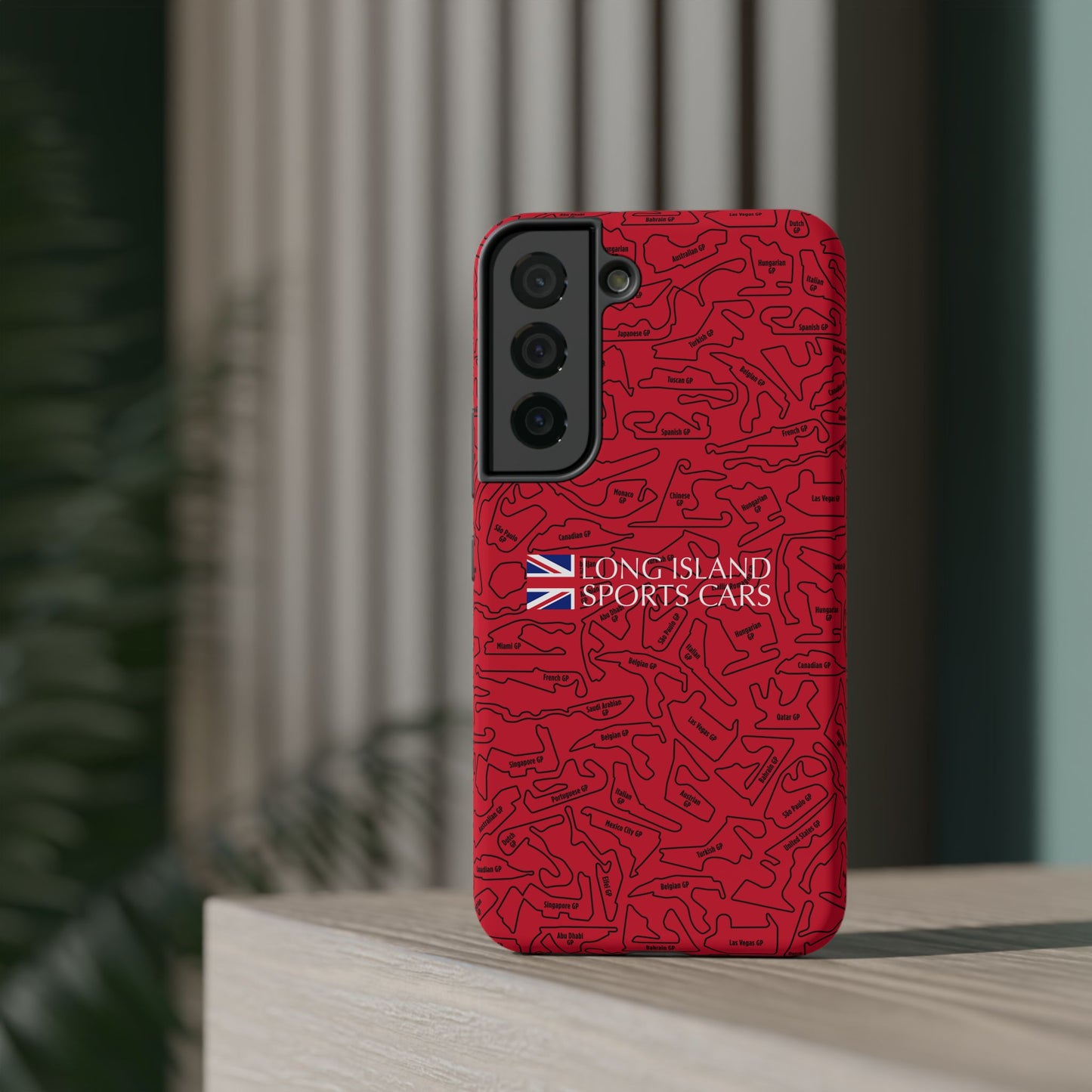 Long Island Sports Cars F1 race Track Inspired Impact-Resistant Phone Case