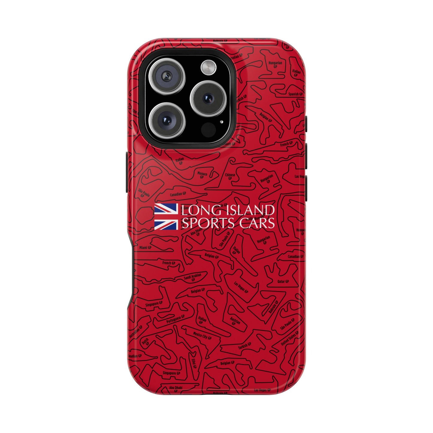 Long Island Sports Cars F1 race Track Inspired Impact-Resistant Phone Case