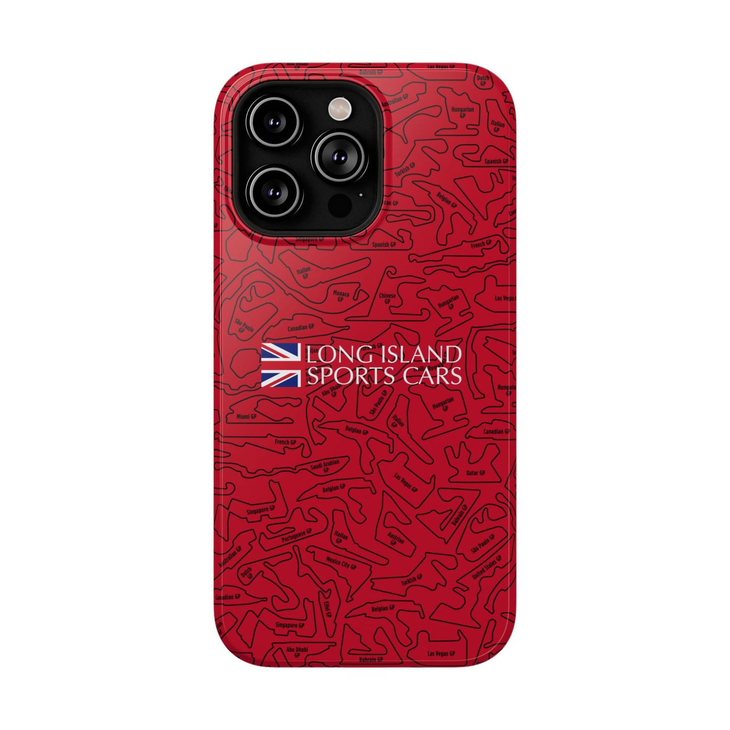 Long Island Sports Cars F1 race Track Inspired Impact-Resistant Phone Case