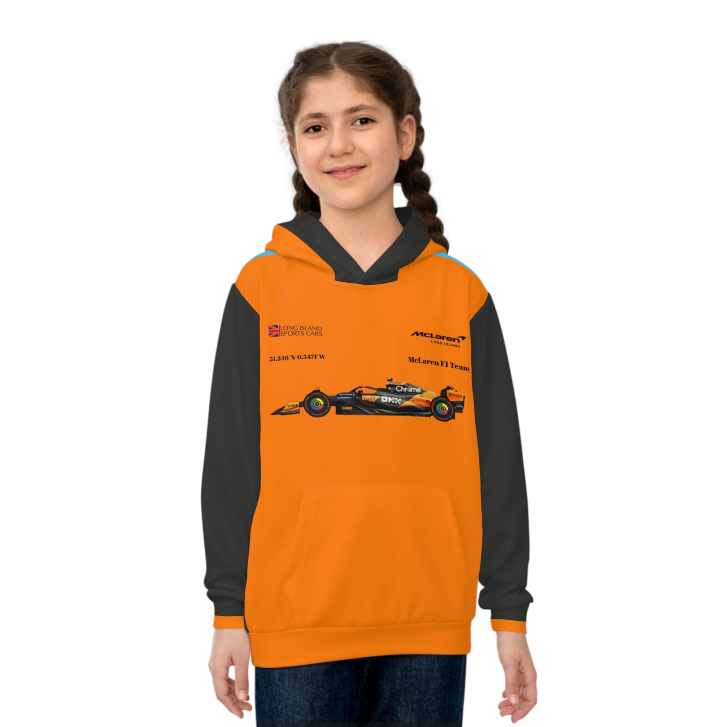 McLaren Long Island F1 Lando Norris inspired Children's Hoodie - Comfort and Style for Kids