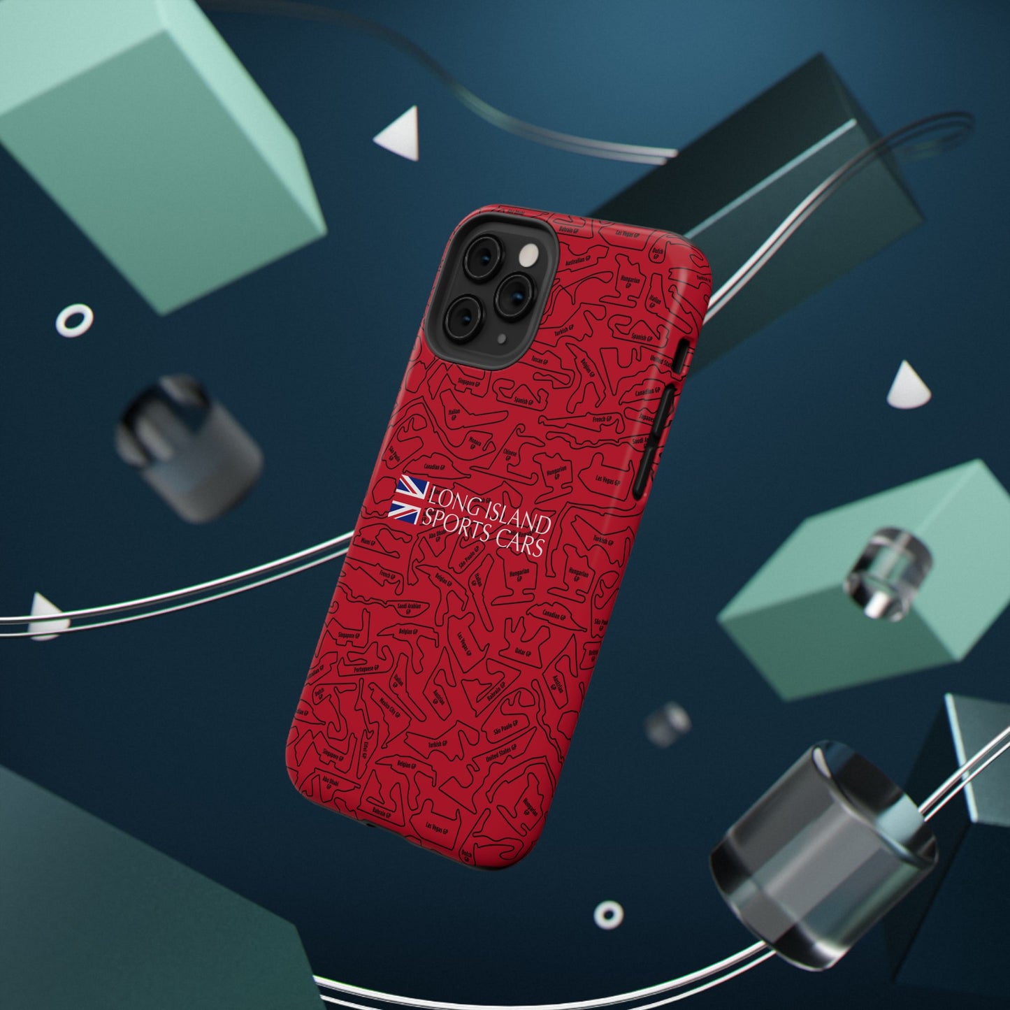 Long Island Sports Cars F1 race Track Inspired Impact-Resistant Phone Case