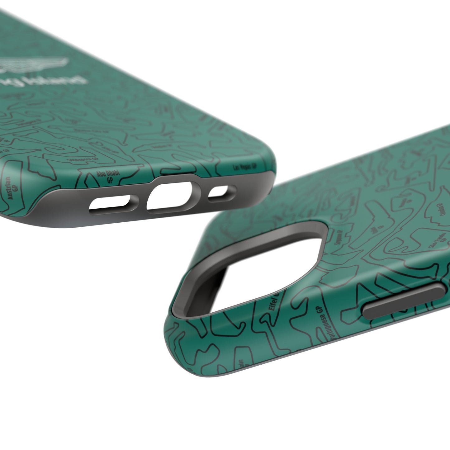 Aston Martin Long Island F1 race Track Inspired Impact-Resistant Phone Case