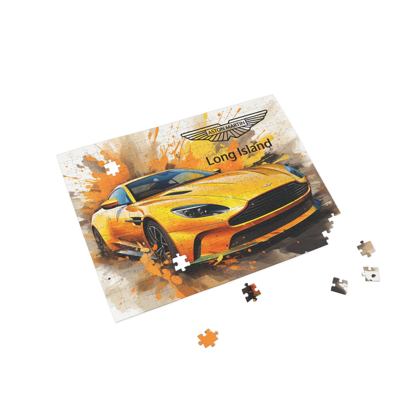 Aston Martin Long Island DBS Superleggera Inspired Puzzle - 96, 252, 500, 1000-Piece Options - Perfect Gift for Car Lovers & Puzzle Enthusiasts