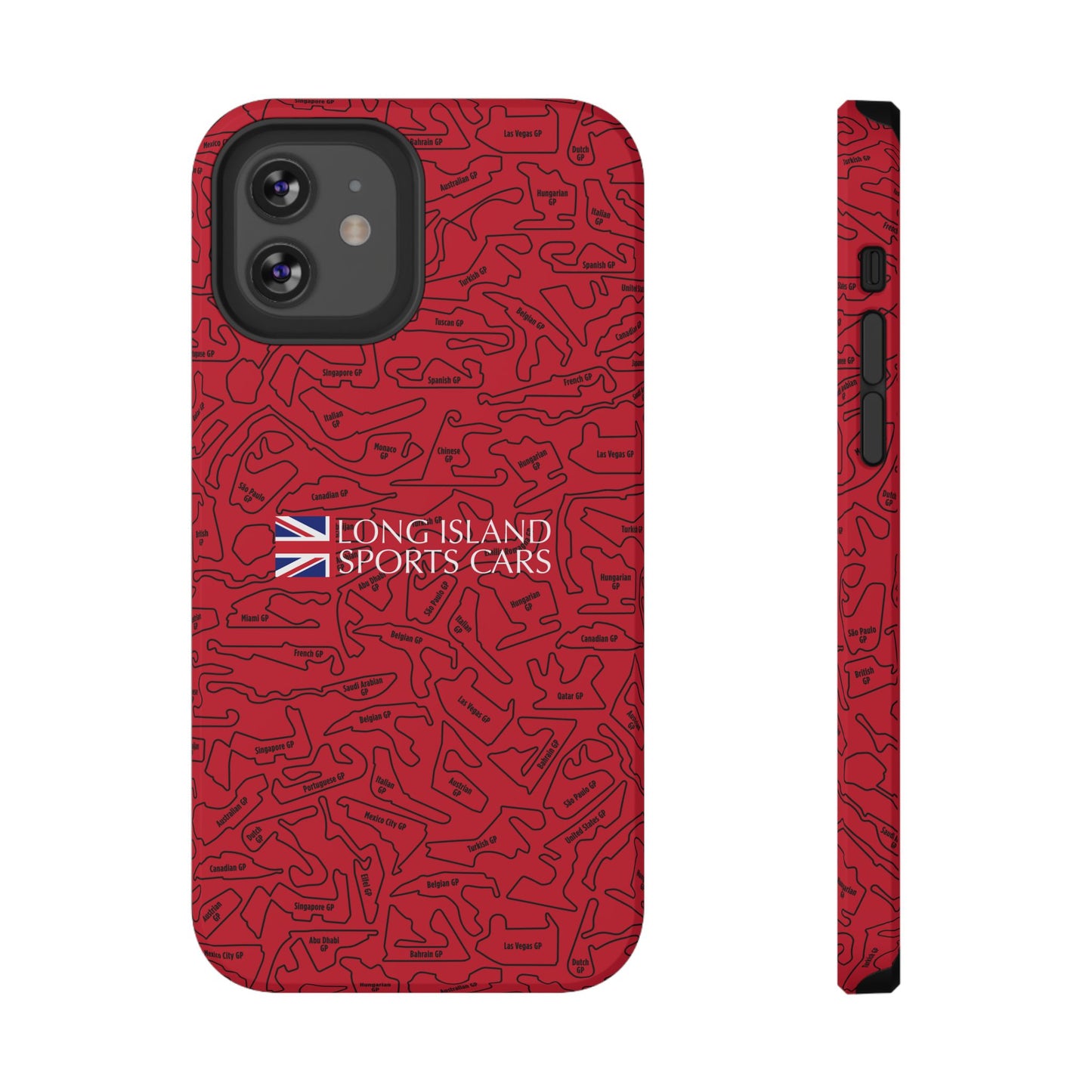 Long Island Sports Cars F1 race Track Inspired Impact-Resistant Phone Case