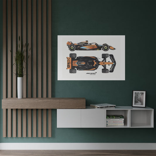 McLaren Long Island Formula 1 inspired Satin Poster