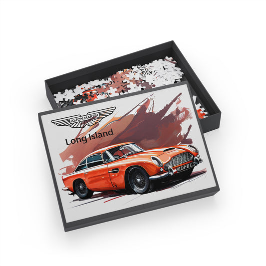 Aston Martin Long Island DB5 Inspired Puzzle - 96, 252, 500, 1000-Piece Options