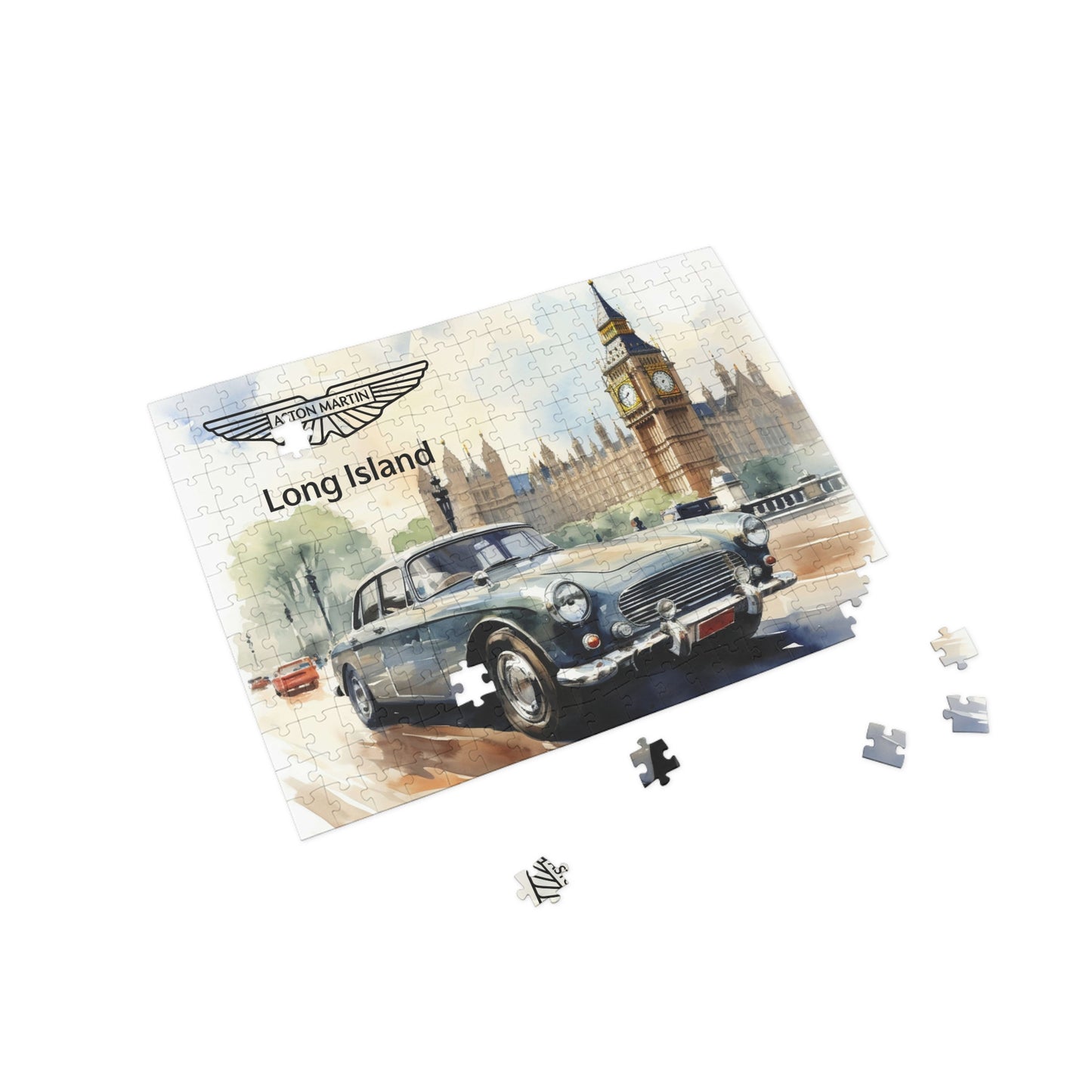 Aston Martin Long Island DB2 Inspired Puzzle - 96, 252, 500, 1000-Piece Options - Perfect Gift for Car Lovers & Puzzle Enthusiasts