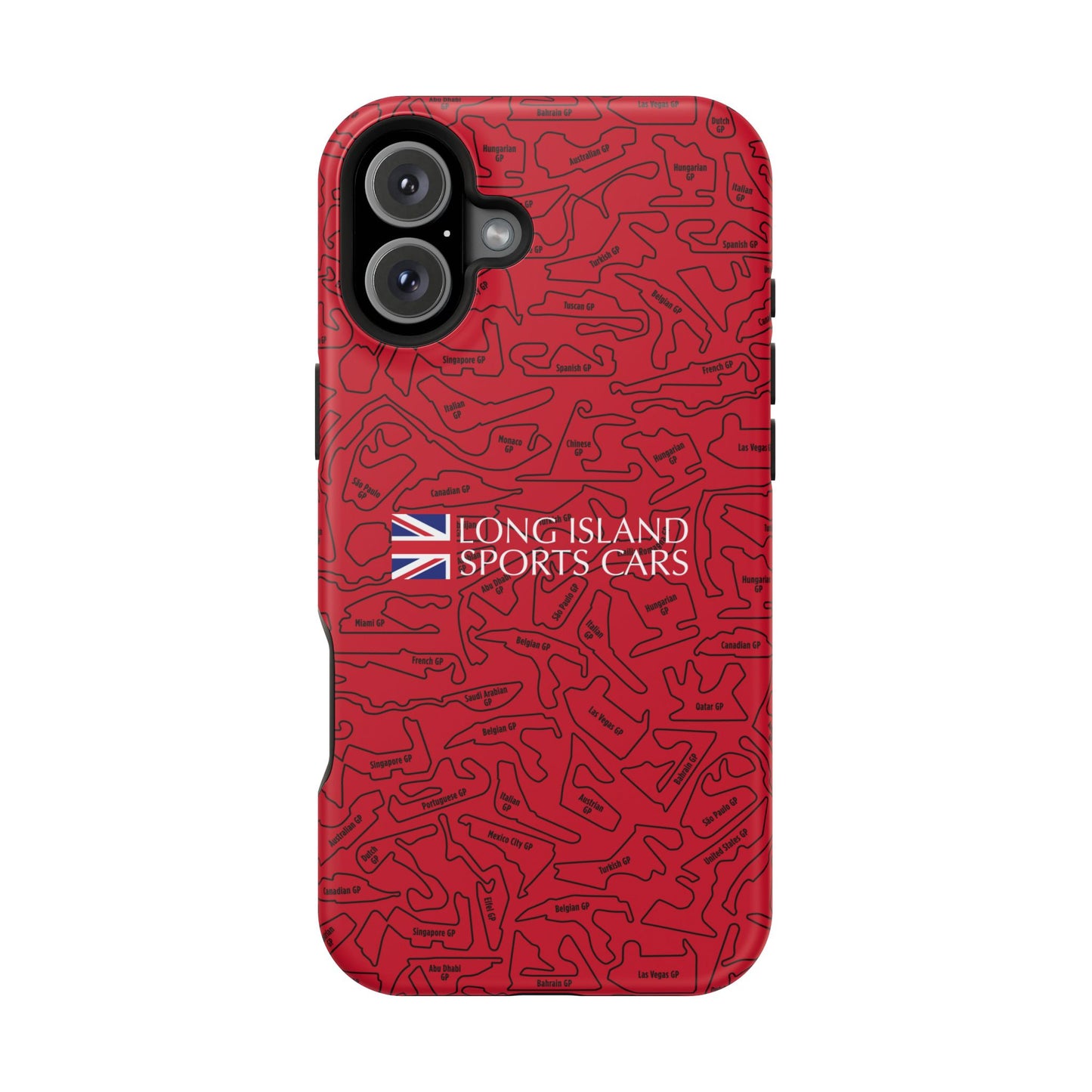 Long Island Sports Cars F1 race Track Inspired Impact-Resistant Phone Case