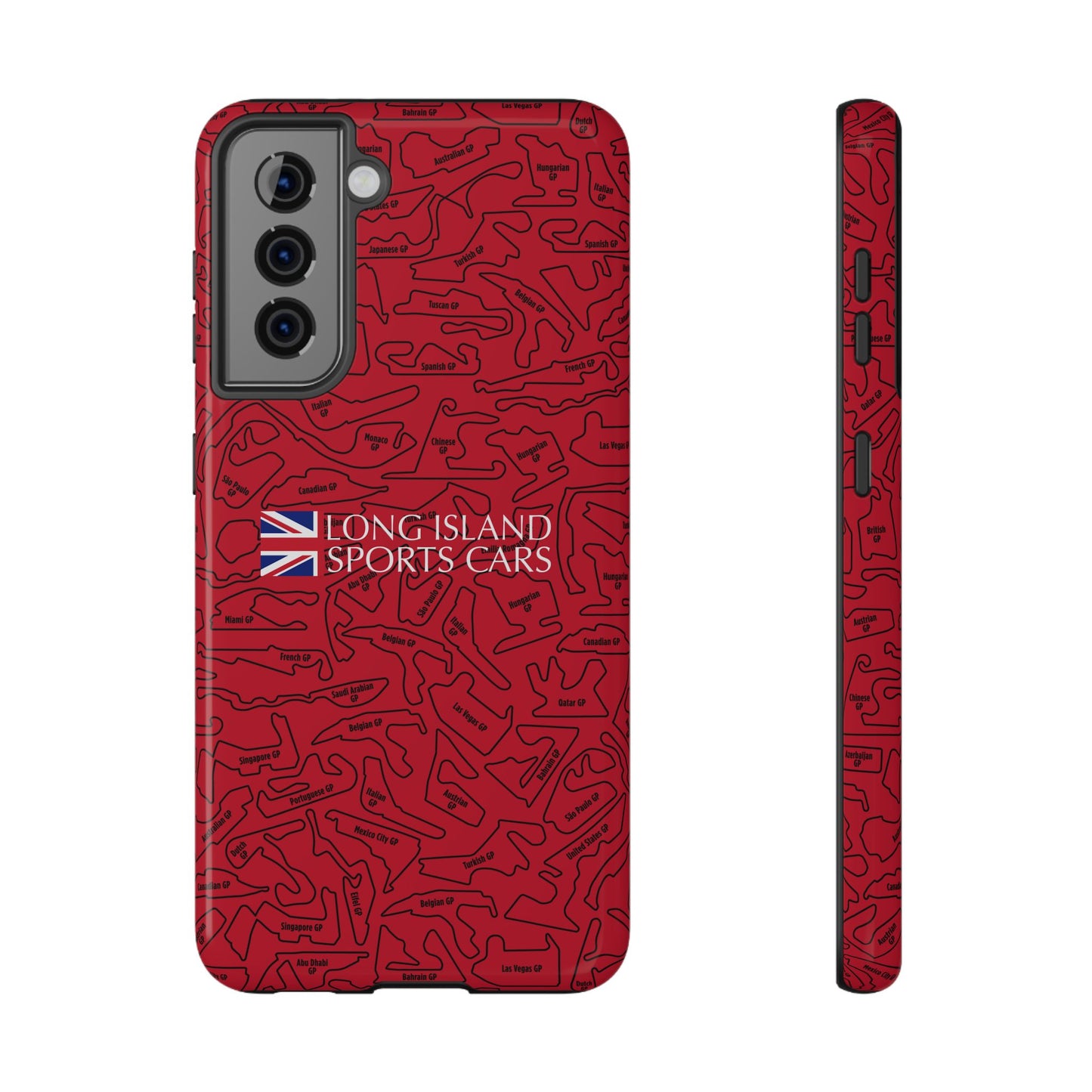 Long Island Sports Cars F1 race Track Inspired Impact-Resistant Phone Case