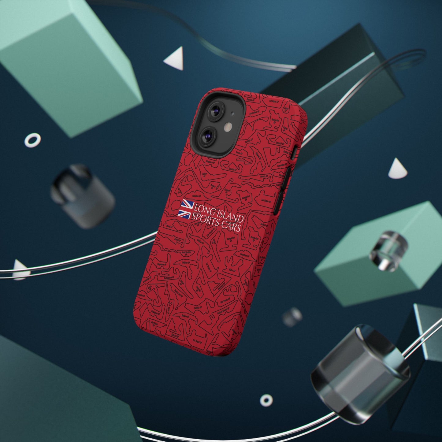 Long Island Sports Cars F1 race Track Inspired Impact-Resistant Phone Case