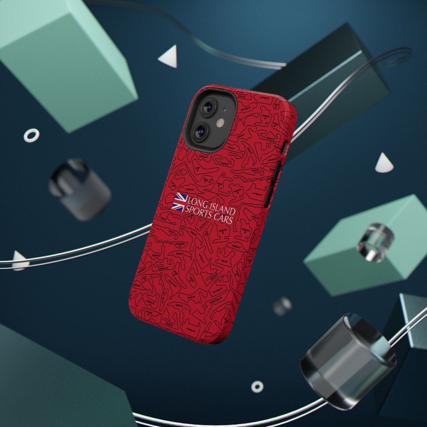 Long Island Sports Cars F1 race Track Inspired Impact-Resistant Phone Case
