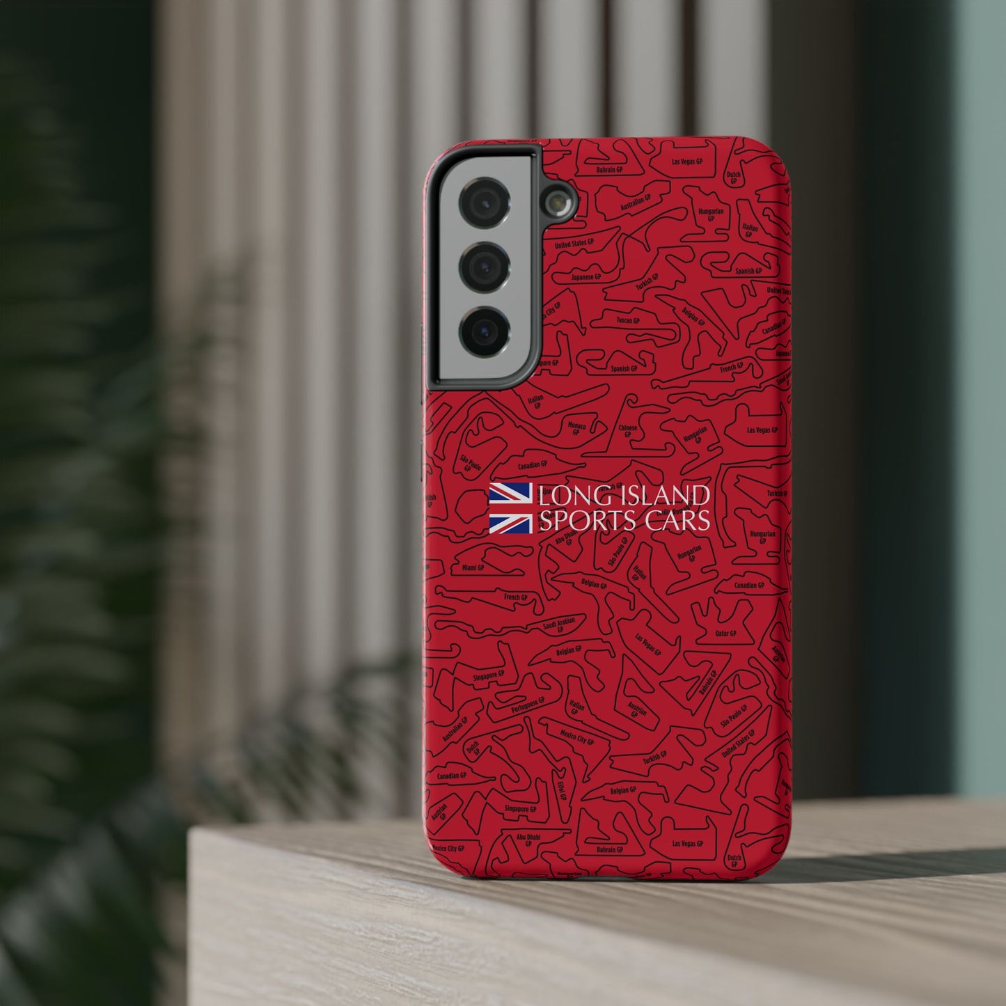 Long Island Sports Cars F1 race Track Inspired Impact-Resistant Phone Case