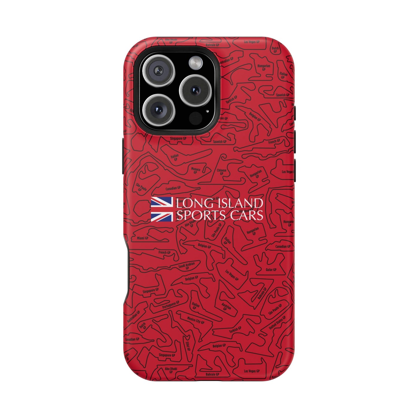 Long Island Sports Cars F1 race Track Inspired Impact-Resistant Phone Case