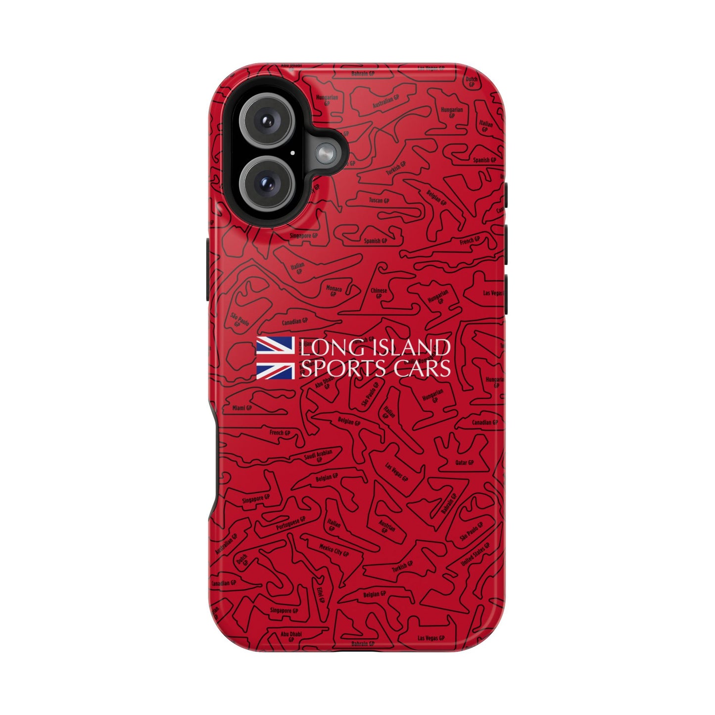 Long Island Sports Cars F1 race Track Inspired Impact-Resistant Phone Case