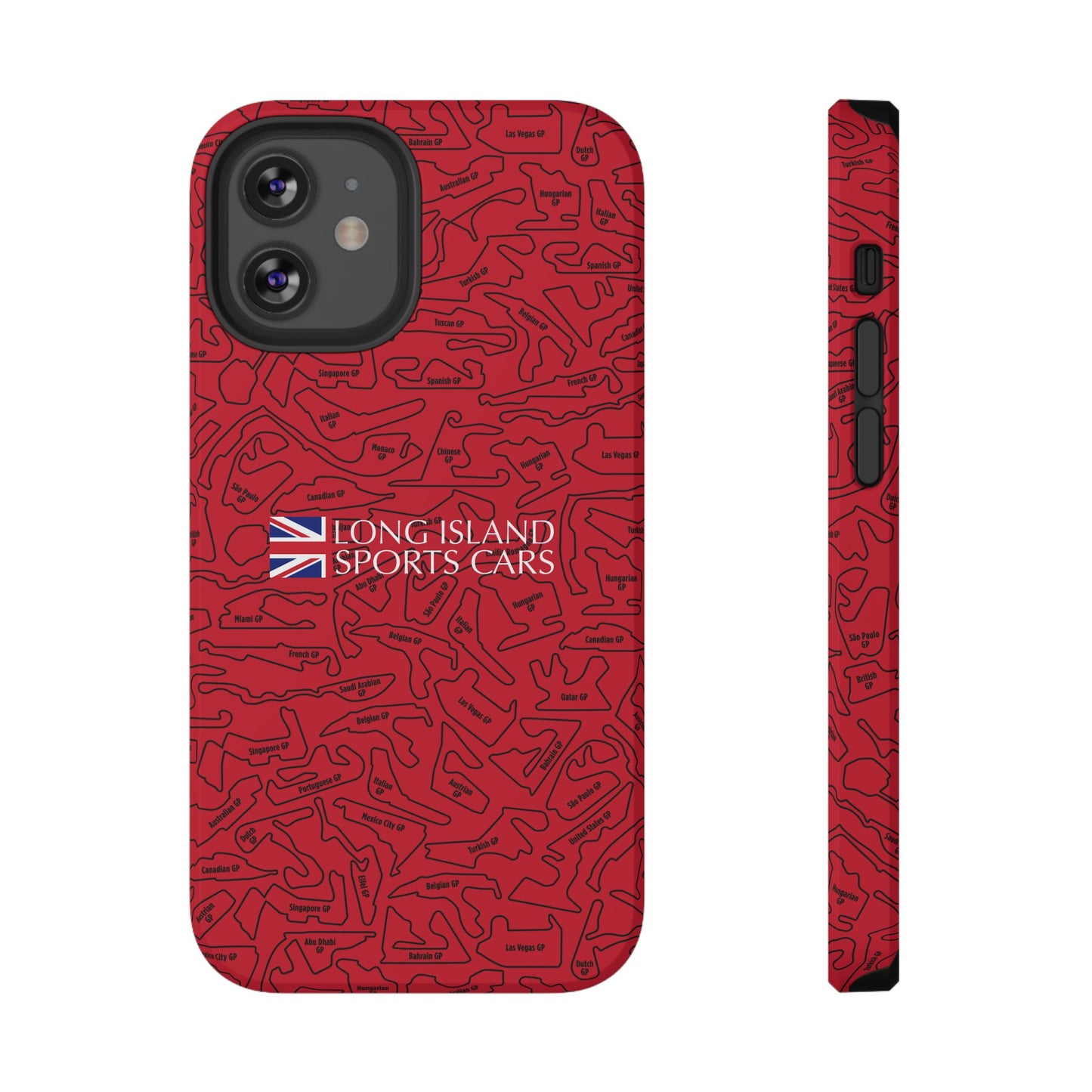 Long Island Sports Cars F1 race Track Inspired Impact-Resistant Phone Case