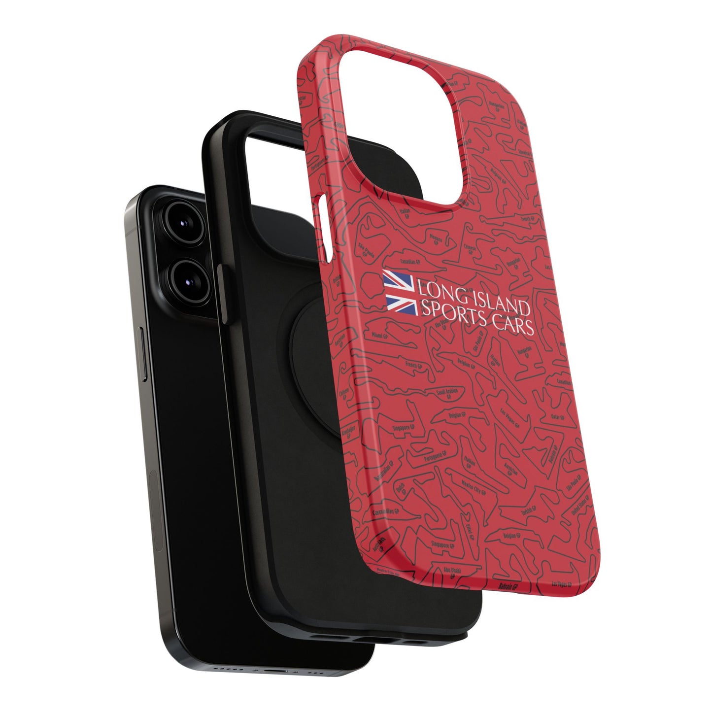 Long Island Sports Cars F1 race Track Inspired Impact-Resistant Phone Case
