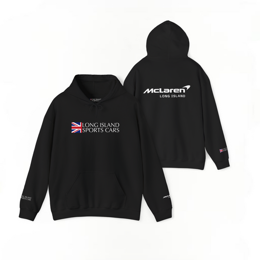 Long Island Sports Cars|McLaren Long Island Fleece Hoodie for Car Enthusiasts