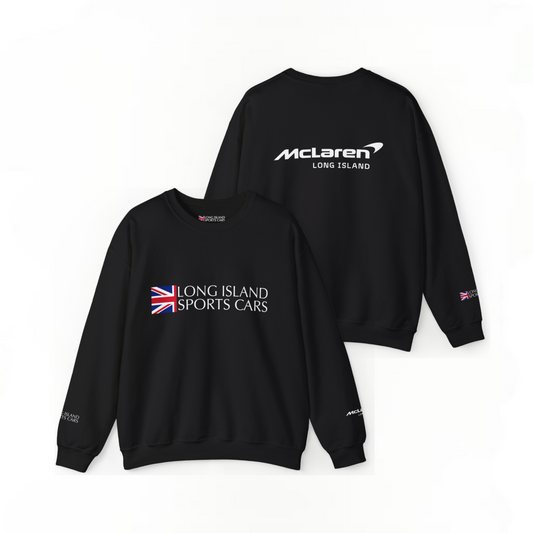 Long Island Sports Cars | McLaren Long Island Unisex Fleece Crewneck Sweatshirt