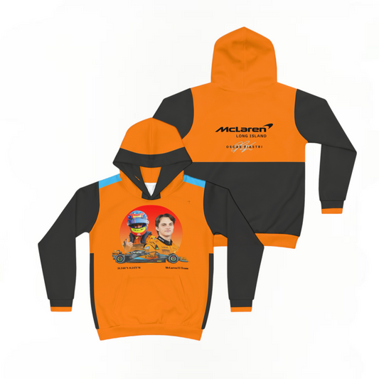 McLaren Long Island F1 Piastri inspired Children's Hoodie - Comfort and Style for Kids