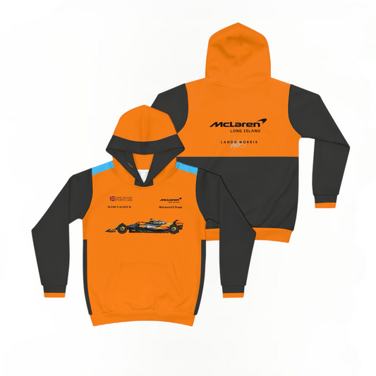 McLaren Long Island F1 Lando Norris inspired Children's Hoodie - Comfort and Style for Kids